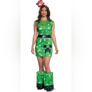 💥WOMENS MINECRAFT CREEPER COSTUME💥